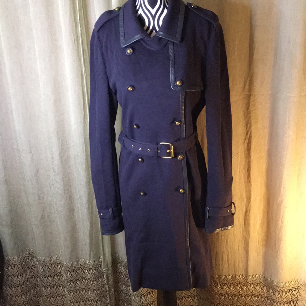 Navy Tory Burch Trench Coach